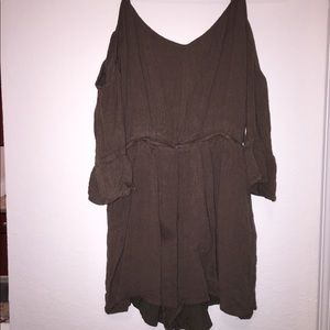 Urban outfitters forest green romper!
